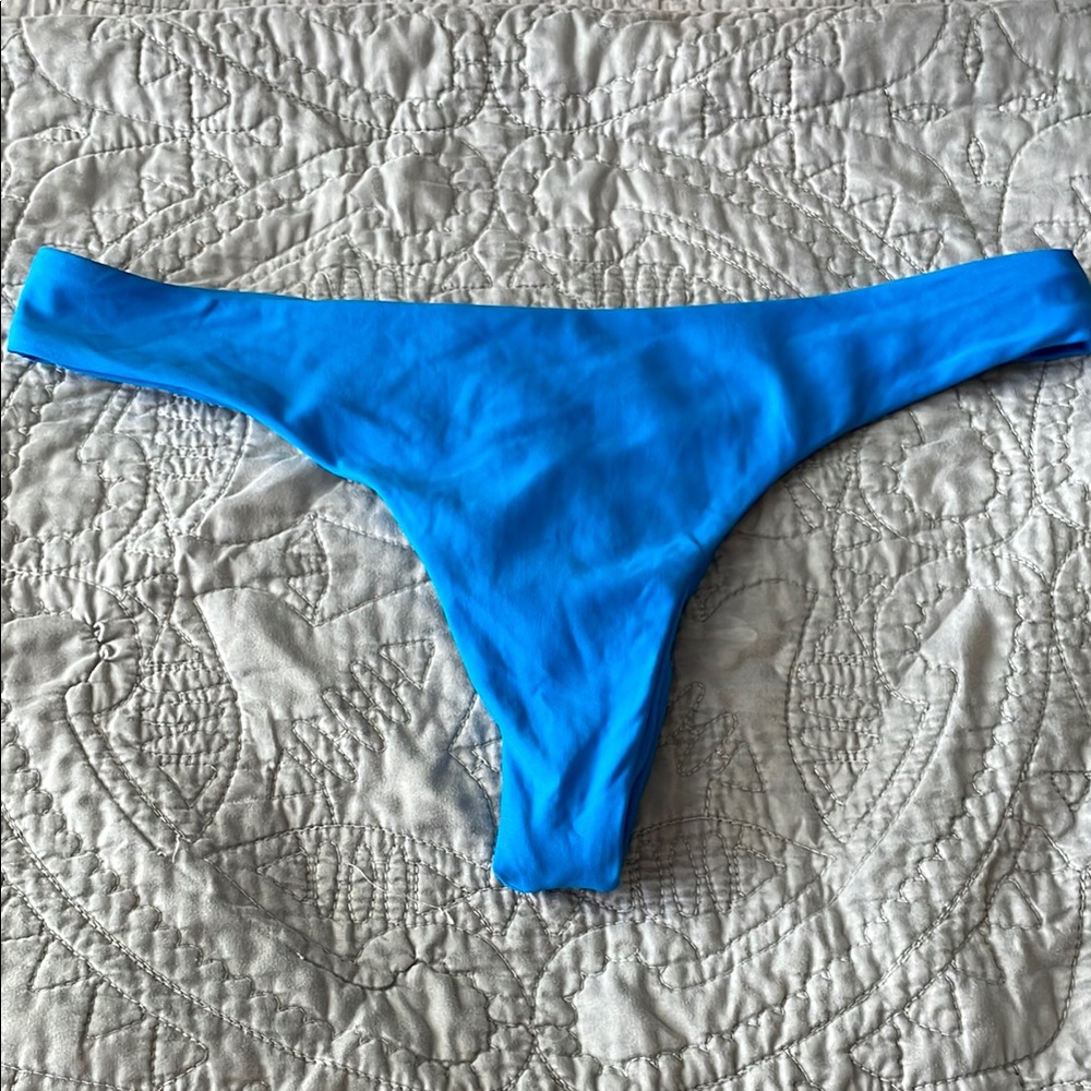 Midori Kai bright blue bikini bottoms L